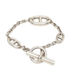 HERMES Silver Charm Bracelet